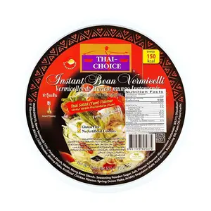 THAI CHOICE Instant Thai Soup Noodles - Thai Salad Flavor, 50g | Low Calorie (150 Kcal)