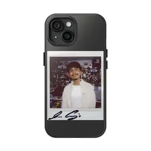 Polaroid Style Signed Photo Black Shockproof Phone Case|For iPhone 17 Pro Max 16 15 14 13 12 11 for Samsung S21 S22 S23 S24 S25 Phone Case|Gift for him and her|Tough Phone Case