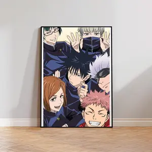 Gojo Posters 8 Pack, Jujutsu Anime Art Anime Wall Print Painting, JJK Poster, Sukuna Poster, Itadori Poster