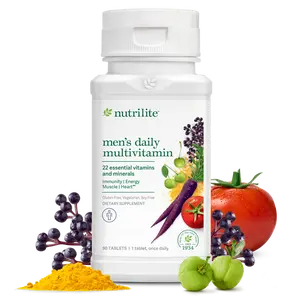 Nutrilite Men’s Daily Multivitamin Tablets 90 Tablets – Daily Vitamin Supplement with Plant Nutrients & 22 Essential Nutrients