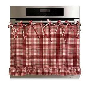Handmade Oven Apron, Heat Resistant Kitchen Decor, Ribbon Tie Top Design, Protects Countertops, Farmhouse Style, Ideal for Ovens & Appliances