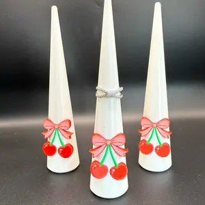 Cherry Bow Ring Cone Holder Cherry Bow Ring Cone Holder