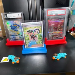 Card Stands for Collectible Cards - Secure and Durable Display for Pokemon and Trading Cards - Ideal for Collectors and Display Enthusiasts
