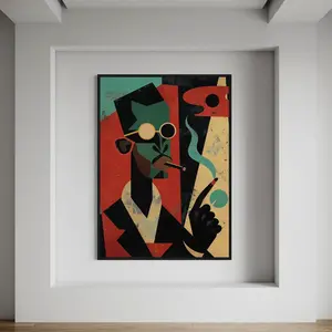 Black Man Urban Art Print, African American Wall Decor
