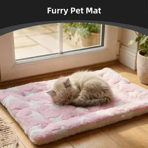 1PC Washable Dog Bed Mat, Soft Comfortable Pet Cage Pad, Durable Pet Crate Bed and Mat, Suitable for Dogs and Cats, Perfect Gift for Pets