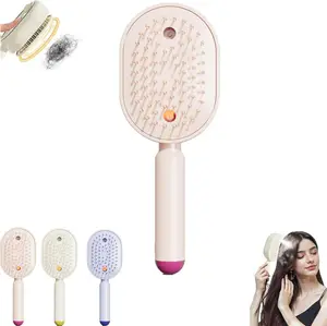 2026 New Electric steam Brush for Hair, Nano Mist Hair Brush, Rechargeable Steam Hair Straightener, Reduce Frizz, Nourishes Hairs, Anti-Static