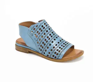 Miz Mooz Leather Perforated Shootie Sandals - Gemma