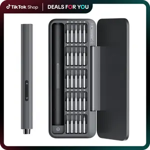 【Deal for you Days】Hoto 25-in-1 Electric Precision Screwdriver with Magnetic Bits & Rechargeable Battery for Phone Camera Laptop Watch Cordless Metal Repair Tool for Father's Day Gifts