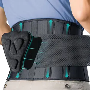 Back Brace for Men Lower Back Pain Relief Lumbar Support Brace Waist Belt with Ergonomic 3D Silicone Pad for Heavy Lifting Work, Herniated Disc, Sciatica L/XL