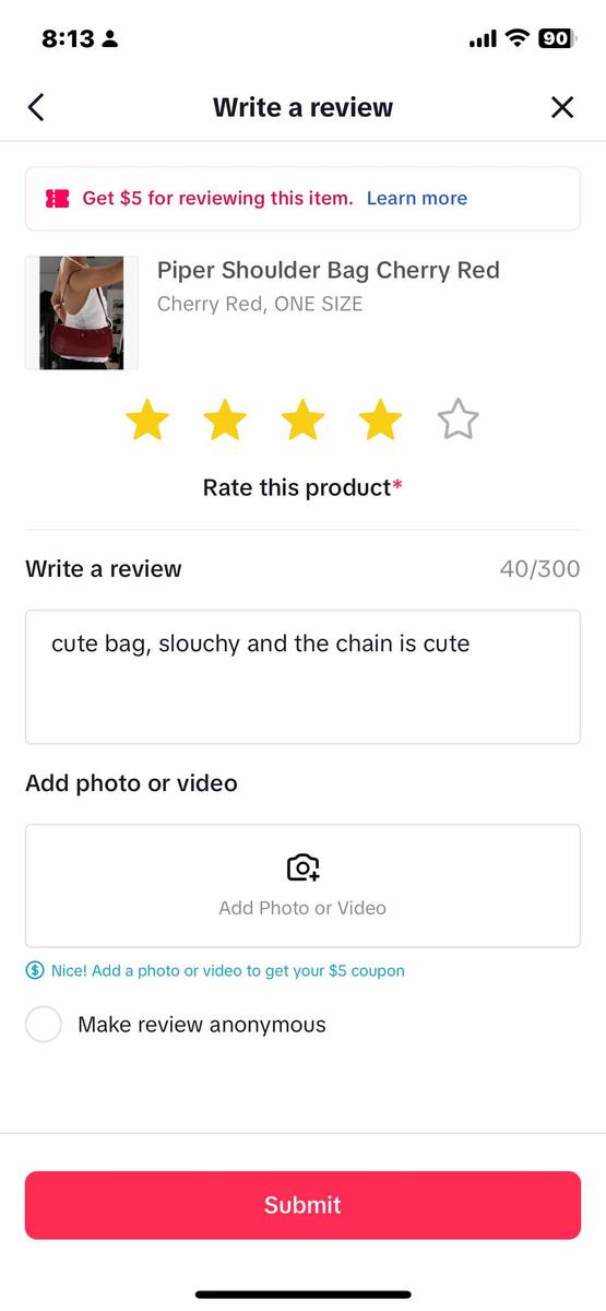 Item: Cherry Red, ONE SIZE