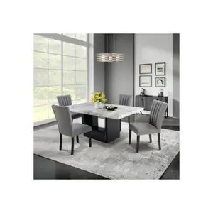 Modern Dining Table Set – D02DT Table with D8683DC Chairs for Elegant Dining Spaces
