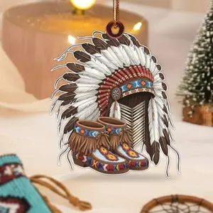 Spirit of the Chief Ornament Unique Christmas Gift Decor Flat Acrylic