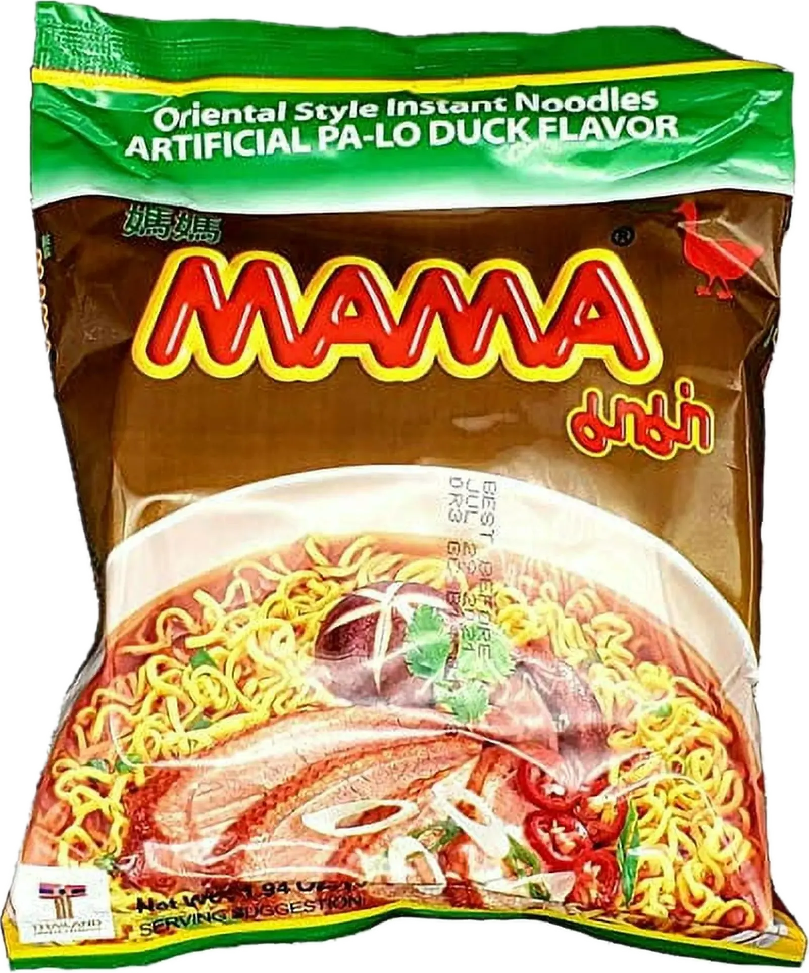Mama Oriental Style Instant Noodles Pa-Lo Duck Flavor 1.94 oz 5 Pack Thai President Food Pubkic Company Limited