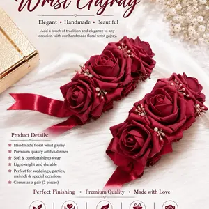 Royal Crimson Gajray.  Perfect for the classic bride or anyone looking to add a pop of elegance to their ensemble.