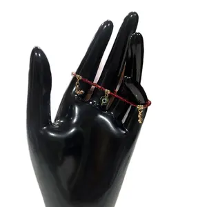 Abundance Bracelet for Good Luck with Lucky Charm and Red String Design