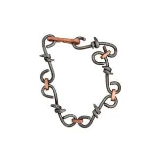 Barbed Wire Bracelet | Copper & Silver | Mill Iron West