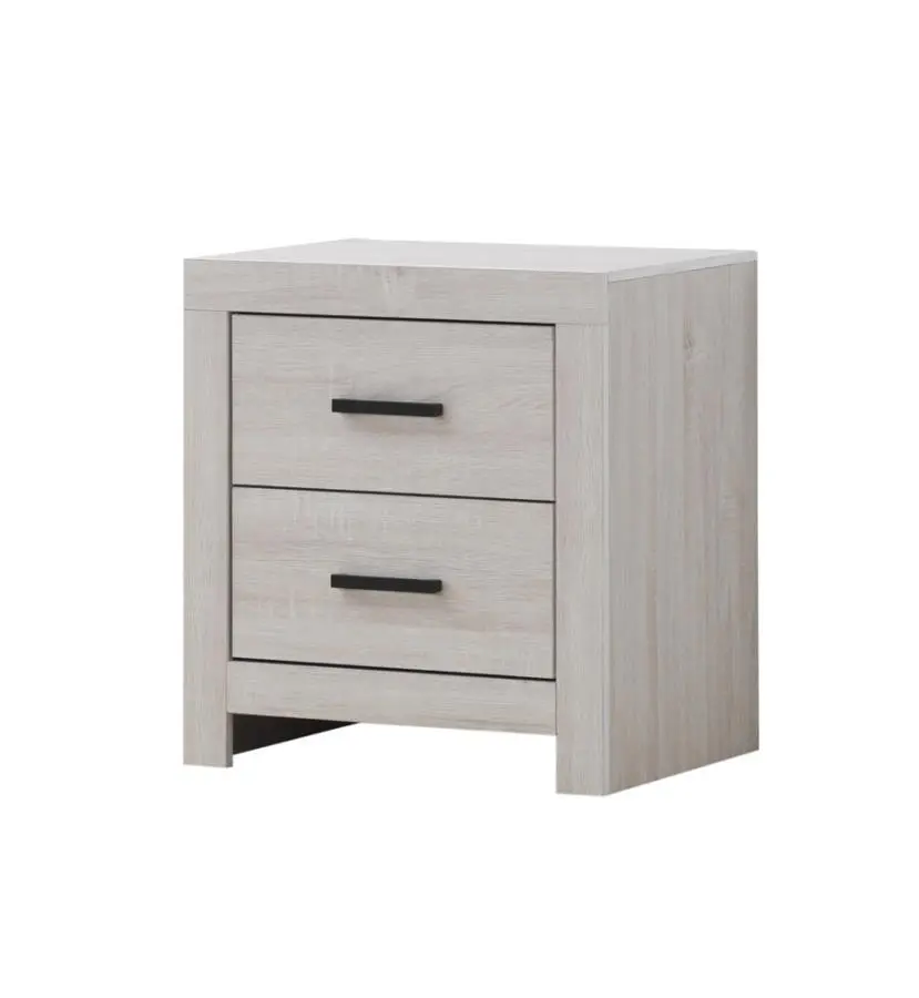 Brantford 2-drawer Nightstand Coastal White 207052 Coaster