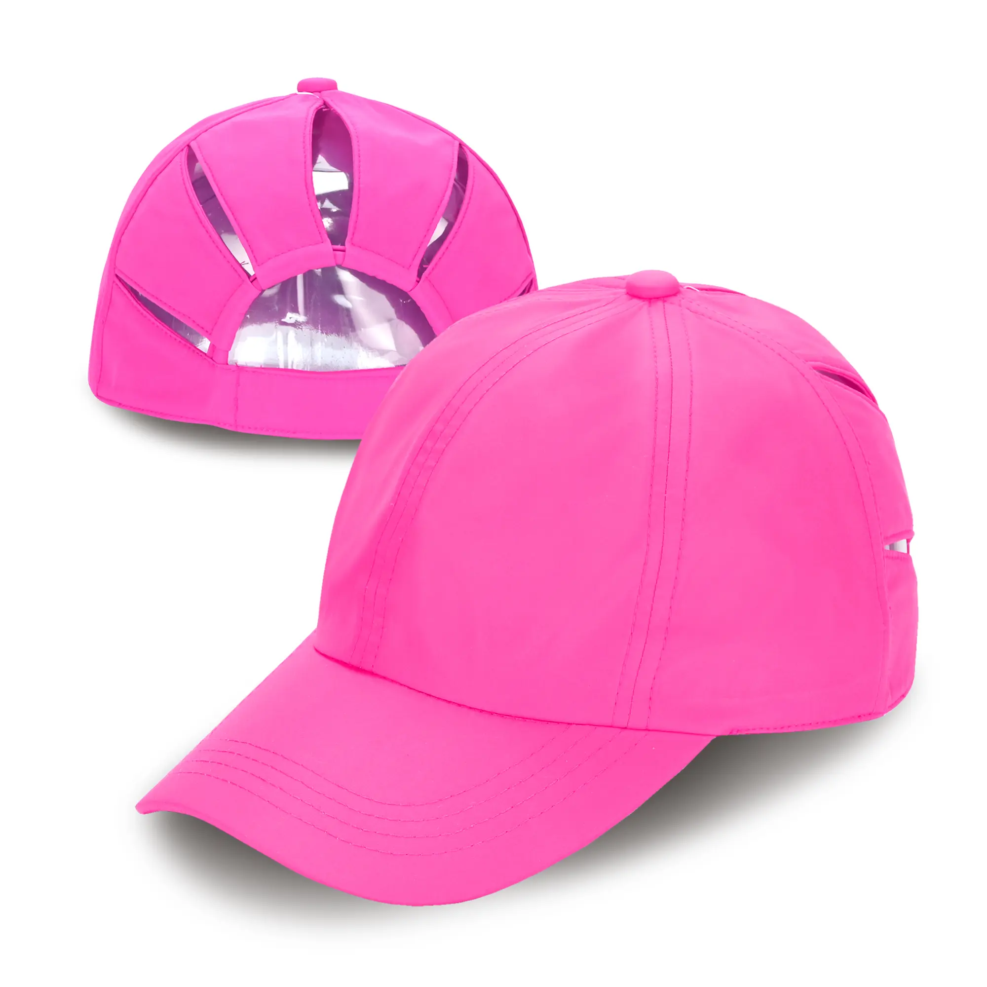 Beanie Trendify C.C Sunshine Multi Opening Baseball Ponytail Cap for Women 22 1/2" Circumference High-Quality Polyester Adjustable Snapback Hat for Outdoor Activities