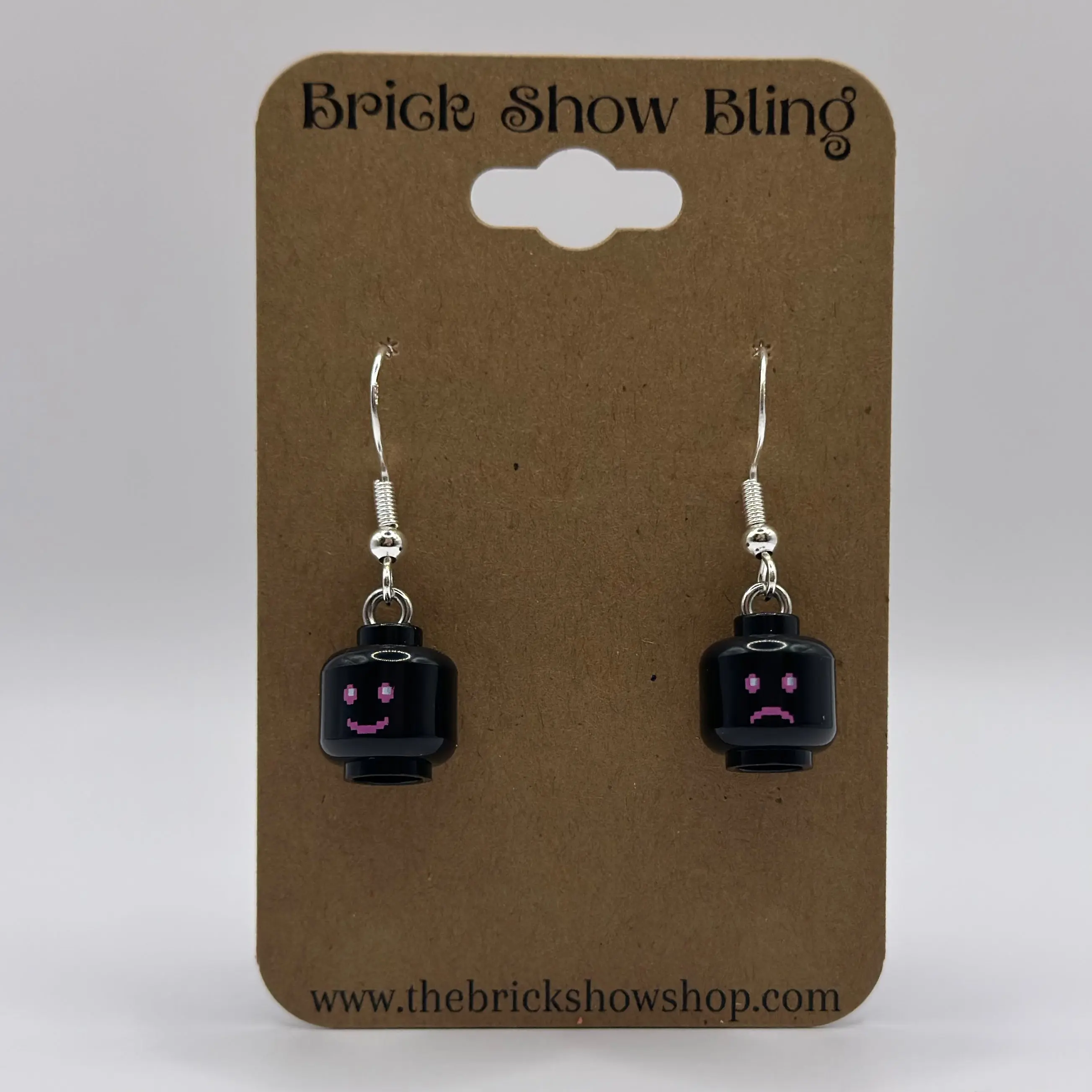 Smiley Face / Sad Face Earrings made from LEGO Parts