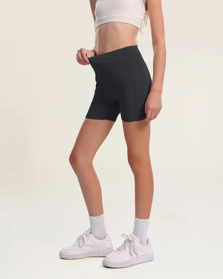 Girls' 4-in Sporty Volleyball Ace Shorts, Athletic Bottoms for Sports & Outdoor Activities, Sporty Sports Shorts