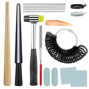 Complete Jewelry Making Kit - Ring File, Hammer & Polishing Tools for DIY Ring Making