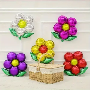 Flower Series Balloon, 2 Counts Party Balloon, Inflatable Balloon for Wedding Birthday Festival Party Decoration