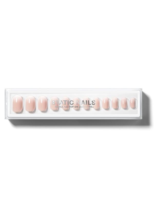 Static Nails Reusable Pop-On Manicures - Mademoiselle Round - The Better, Long-Lasting Alternative to Salon Gels, Dips, Acrylics, and Press-On Nails