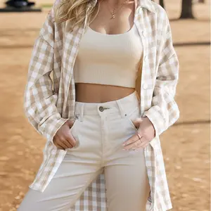 Brooke Long Sleeve Plaid Spring Shacket