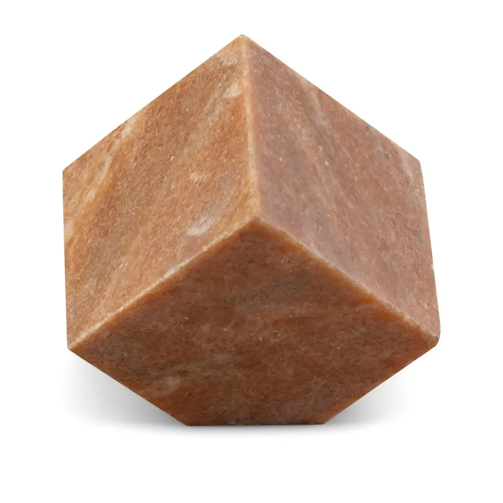 Block Pink Marble Decorative Cube