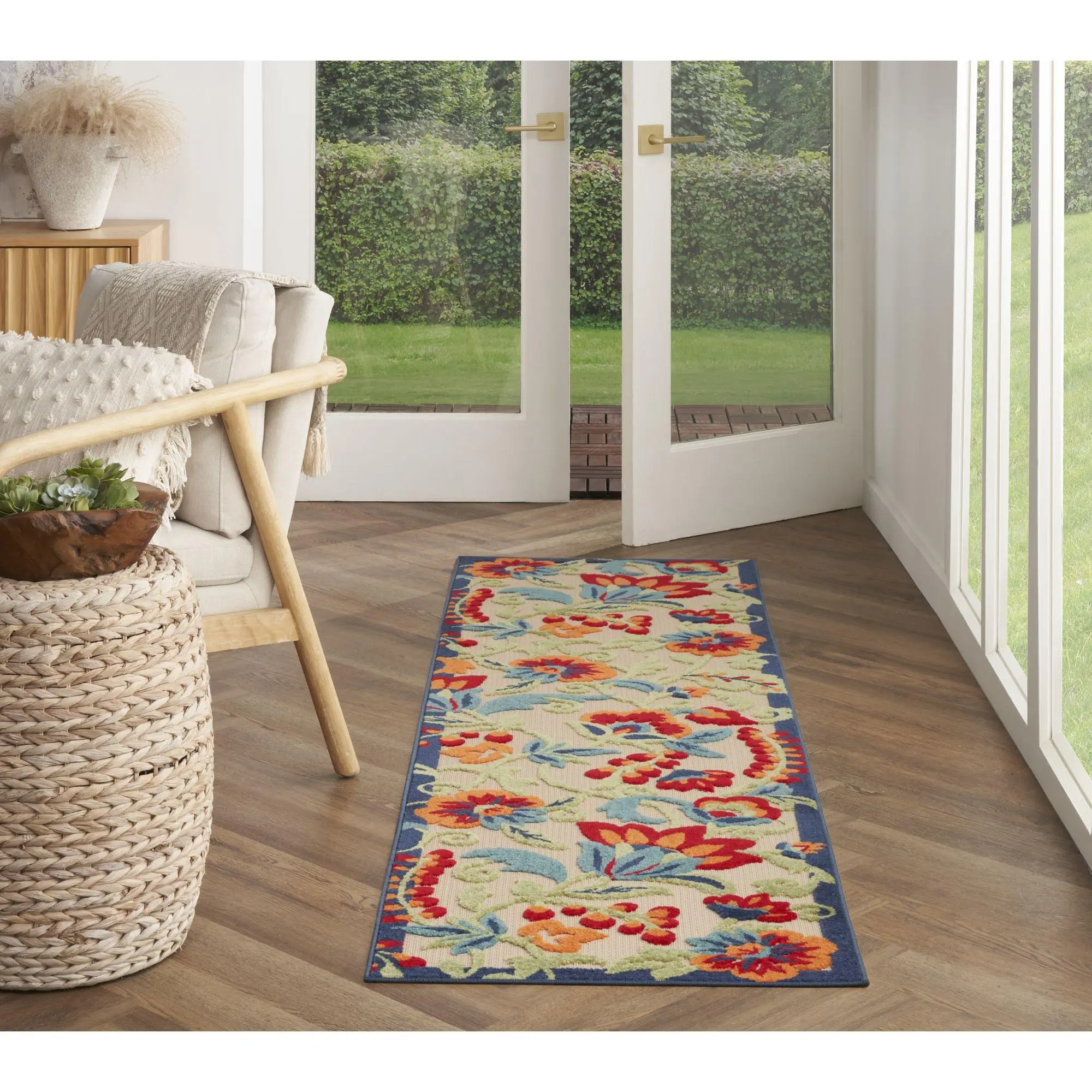 Nourison Home Oasis Garden Indoor/Outdoor 2.2' x 7.6' Rug