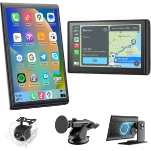 Portable  Screen for    Play &   Screen,7" ,Landscape&Portrait,1080P Backup Camera GPS Navigation  Voice Control  AUX FM for