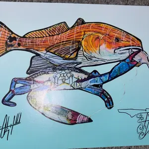 8”x12” Metal Canvas Copy (Wise Crab)