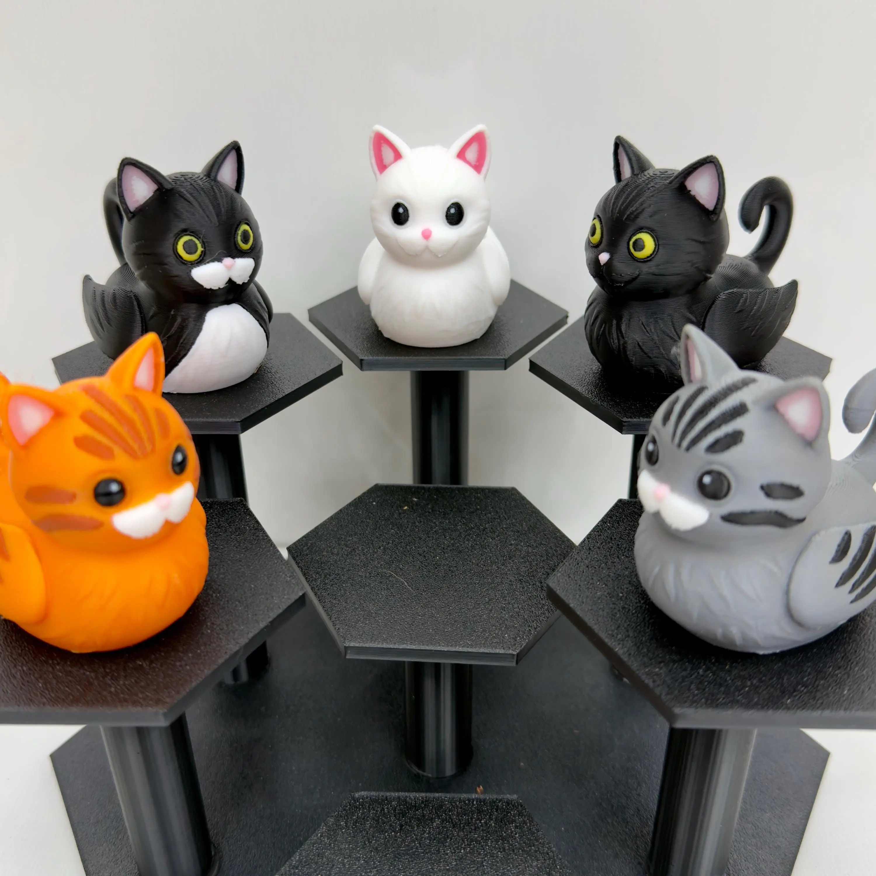 Cat Dashboard Duck | Orange Tabby, Tuxedo, Black, Gray, or White Kitty | 3D Printed Cat Duck | Fun Desk Or Gift Idea
