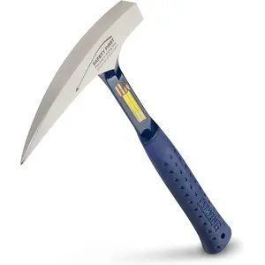 Rock Pick - 22 oz Geology Hammer with Pointed Tip & Shock Reduction Grip - E3-22P