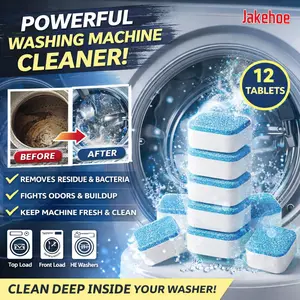 Jakehoe Washing Machine Cleaner Tablets – Deep Clean & Odor Removal