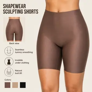 Shapewear Sculpting Shorts for Women Seamless High Waisted Body Tummy Control Shaper Thigh Slimming Underwear