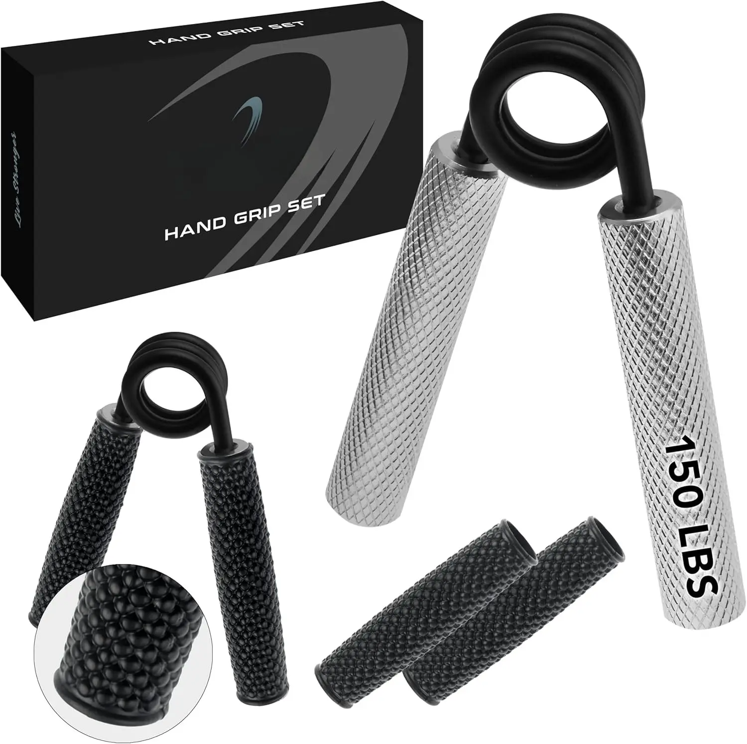 Metal Hand Grip Strengthener 100LB-350LB No Slip Heavy-Duty Grip Strengthener with  Box,  Wrist & Forearm Hand Exerciser,  Gym, Hand Gripper Grip Strength Trainer