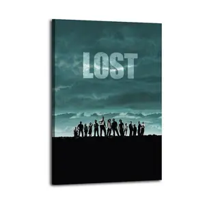 LOST Tv Series Artistic Wall Decor, Waterproof Canvas Poster, Cute And Vibrant Poster for Bathroom, Living Room, Bedroom, Dorm, A Perfect Gift Idea for Home Decor