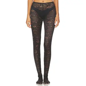 Beaufille Cassia Lace Stockings in Black