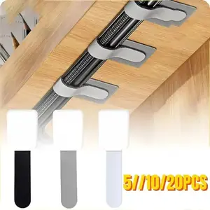 Reusable Cable Organizer with Adjustable Ties, 10 to 200 Count Cord Management Solution, Wall Adhesive for Desktop Setup