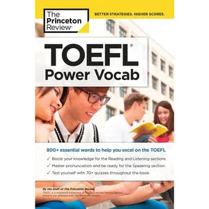 USED-TOEFL Power Vocab: 800+ Essential Words to Help You Excel on the TOEFL by The Princeton Review (Paperback)