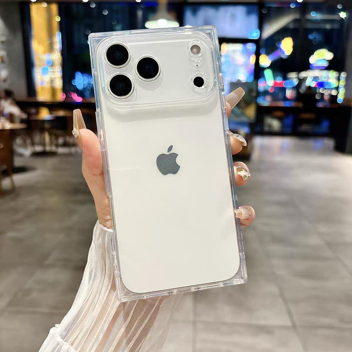 Candy Color Square Magnetic iPhone Case, Glossy Smooth MagSafe Compatible Cover, Shockproof Aesthetic Protective Phone Case for iPhone 12-17 Series Perfect Gift for Her/Him