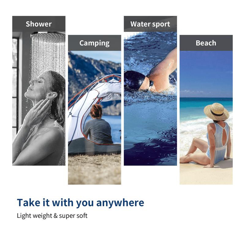 Lost Soft Microfiber Bath Towel Set Salon Gym Yoga Travel Super Absorbent Lightweight Quick Dry and Durable