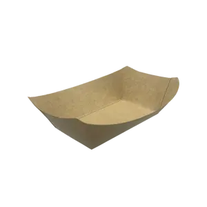 0.5LB Kraft Paper Food Tray - 1000 pieces/case