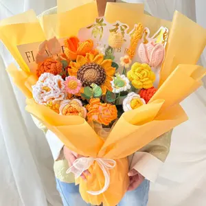 2.14 Valentine’s Day Gift Intangible Cultural Heritage Handmade Customized Wool Flowers