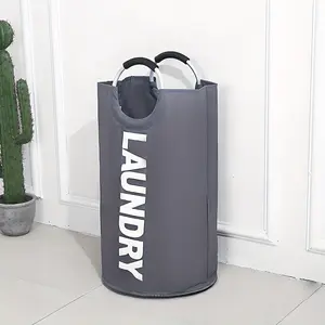 25.1gal Extra Large Laundry Hamper Basket - Heavy-Duty Collapsible Clothes Bin with Anodized Aluminum Handles, Foldable Laundry Bin for Dorm, Home, Commercial Use - Space-Saving Laundry Organizer (Multiple Colors Available), Laundry Basket