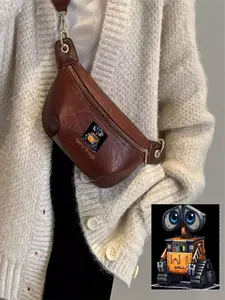 WALL-E robot-themed small crossbody bag, unisex, suitable for travel and everyday outings, a Valentine's Day gift.