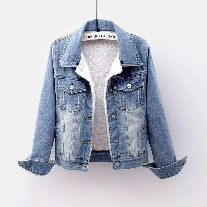 Velvet light colored hooded