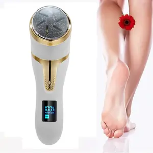 Waterproof Rechargeable Electric Pedicure Callus Remover, 2 Speed Foot Care Tool, Effective Dead Skin Scraper, Foot Massager