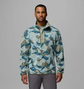 Men's Helvetia II Printed Half Snap Printed Fleece Pullover